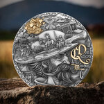DON QUIXOTE DE LA MANCHA 2 Once Argent Monnaie 5 Dollars Niue 2024