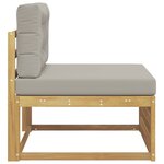 vidaXL Sofa de milieu extérieur Bois d'Acacia Massif Blanc