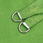 vidaXL Voile d'ombrage 160 g/m² Vert clair 6x8 m PEHD