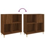 vidaXL Armoire à disques chêne marron 84 5x38x89 cm bois d'ingénierie