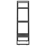 vidaXL Étagère de rangement gris 60x30x105 cm bois d'ingénierie