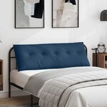 vidaXL Coussin de Dos Bleu 140 x 19 x 50 cm tissu