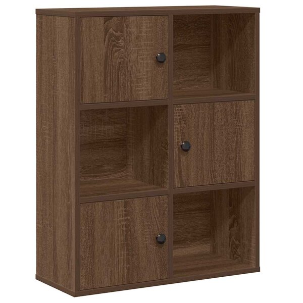 vidaXL Bibliothèque chêne marron 60x24x76 5 cm bois d'ingénierie