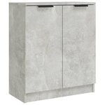 vidaXL Buffet Gris béton 60x30x70 cm Bois d'ingénierie