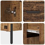 vidaXL Buffet Bois Ancien 69 5 x 34 x 90 cm Bois d'ingénierie