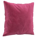 vidaXL Ensemble de canapés 2 Pièces avec coussins rouge bordeaux velours