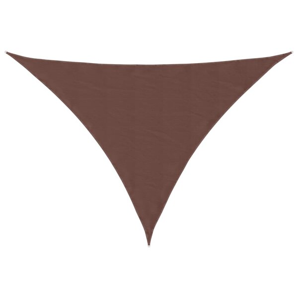 vidaXL Voile de parasol tissu oxford triangulaire 4x4x5 8 m marron