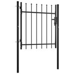 vidaXL Portail avec haut sous forme de lance 100x75 cm