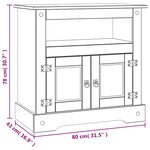 vidaXL Meuble TV Gamme Corona pin mexicain 80x43x78 cm