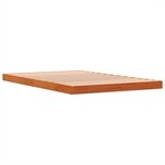 vidaXL Cadre de lit sans matelas cire marron 120x190cm bois pin massif