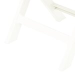 vidaXL Chaises de jardin pliables lot de 2 Plastique Blanc