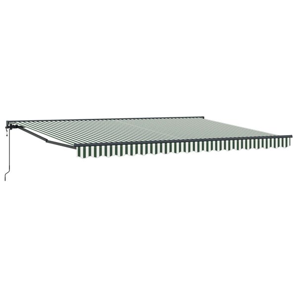 vidaXL Cadre d'auvent Vert et blanc 450 × 300 cm