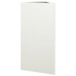 vidaXL Jardinière blanc triangulaire 40x34 5x70 cm acier