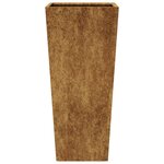 vidaXL Jardinières 2 Pièces 35x35x75 cm acier résistant aux intempéries