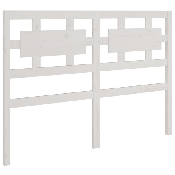 vidaXL Tête de lit Blanc 125 5x4x100 cm Bois massif de pin