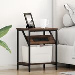 vidaXL Cabinet de chevet Chêne marron 38 x 30 x 48 cm