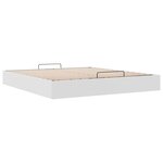 vidaXL Cadre de lit ottoman sans matelas blanc 200x200 cm similicuir