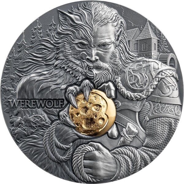 Pièce de monnaie en Argent 2000 Francs g 62.2 (2 oz) Millésime 2024 Dual Essence WEREWOLF