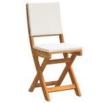 vidaXL Ensemble Bistro de 3 Pièces avec Coussins en Bois d'Acacia Massif