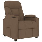 vidaXL Fauteuil de massage Marron Tissu