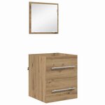 vidaXL Cabinet de salle de bain 41 x 38.5 x 48 cm Bois d'ingénierie