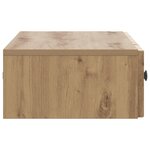 vidaXL Table d'appoint murale 87 5 x 34 5 x 17 cm Bois d'ingénierie