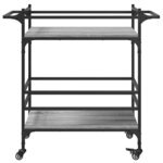vidaXL Chariot de cuisine sonoma gris 82x40x78 5 cm bois d'ingénierie