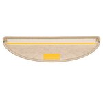 vidaXL Tapis d'escalier autocollants 15 Pièces 56x17x3 cm Sable