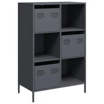 vidaXL Buffet haut anthracite 68x39x103 5 cm acier