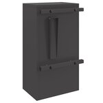 vidaXL boîte aux lettres Noir 30 x 23 x 55 cm Acier