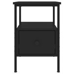 vidaXL Tables de chevet 2 Pièces noir 34x36x50 cm bois d’ingénierie