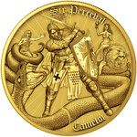Monnaie SIR PERCEVAL Gilded Camelot 1 Oz Argent 2$ Niue 2026 (PRÉCOMMANDE)