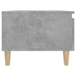 vidaXL Table d'appoint Gris béton 50x46x35 cm Bois d'ingénierie