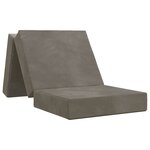 vidaXL Canapé-lit pliable 75 x 67 x 45 cm Gris clair