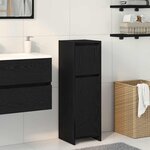 vidaXL Meuble de Salle de Bain avec tiroir Chêne noir 30 x 30 x 95 cm