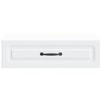 vidaXL Table d'appoint murale Blanc 59 x 34 5 x 17 cm