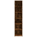 vidaXL Buffet haut chêne fumé 40x41x185 cm bois d'ingénierie