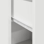 vidaXL Buffet avec tiroir Blanc 38 x 34 5 x 75 cm Bois d'ingénierie