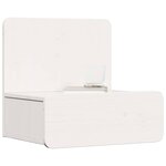 vidaXL Table de chevet Blanc 44 x 32 5 x 40 cm Bois massif en pin