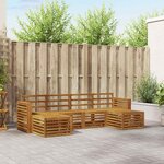 vidaXL Ensemble de canapés d'extérieur 6 pc Naturel