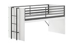 Lit mi-haut 90x200 sam blanc