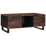 vidaXL Table basse Marron et Noir 100 x 54 x 40 cm