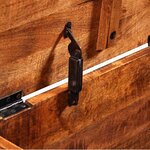 vidaXL Coffre de rangement Bois de manguier brut