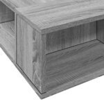 vidaXL Cadre de lit sonoma gris 120x200 cm bois d'ingénierie