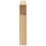 vidaXL Tête de lit à LED chêne sonoma 220x18 5x103 5cm bois ingénierie