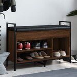 vidaXL Banc à chaussures chêne marron 85 5x32x57 5cm bois d'ingénierie