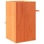 vidaXL Maison pour chat cire marron 43x43x60 cm bois de pin massif