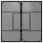 vidaXL Ensemble de salle à manger pour jardin 5 Pièces Noir Poly rotin