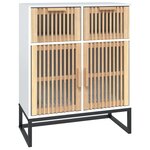 vidaXL Buffet blanc 60x30x75 cm bois d'ingénierie