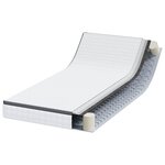 vidaXL Matelas Blanc et Gris 90 x 190 cm Printemps Bonell